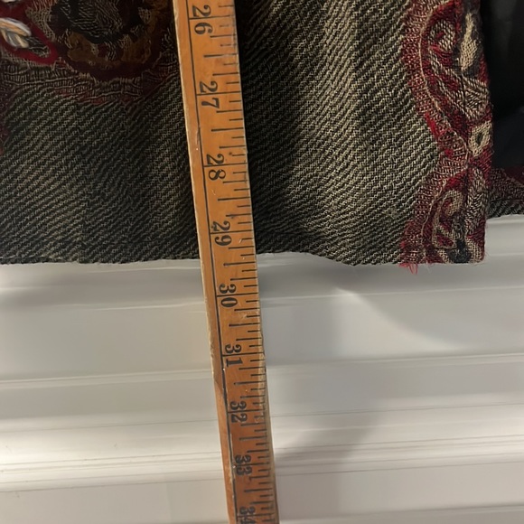 Soft Surroundings Izmir Patchwork Cardigan Jacket Sz Med Brown Embroidery Boho - Picture 9 of 9